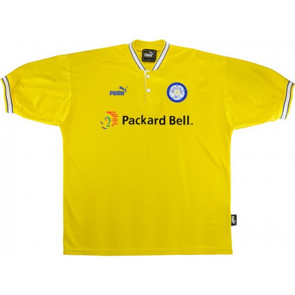 Tailandia Camiseta Leeds United 2ª Kit Retro 1997 1998 Amarillo